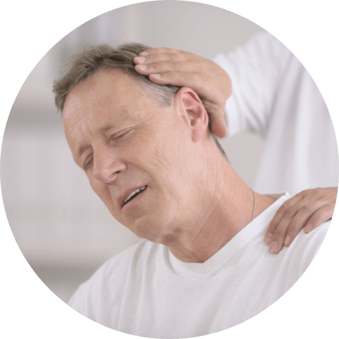 elderly man having a physical therapy